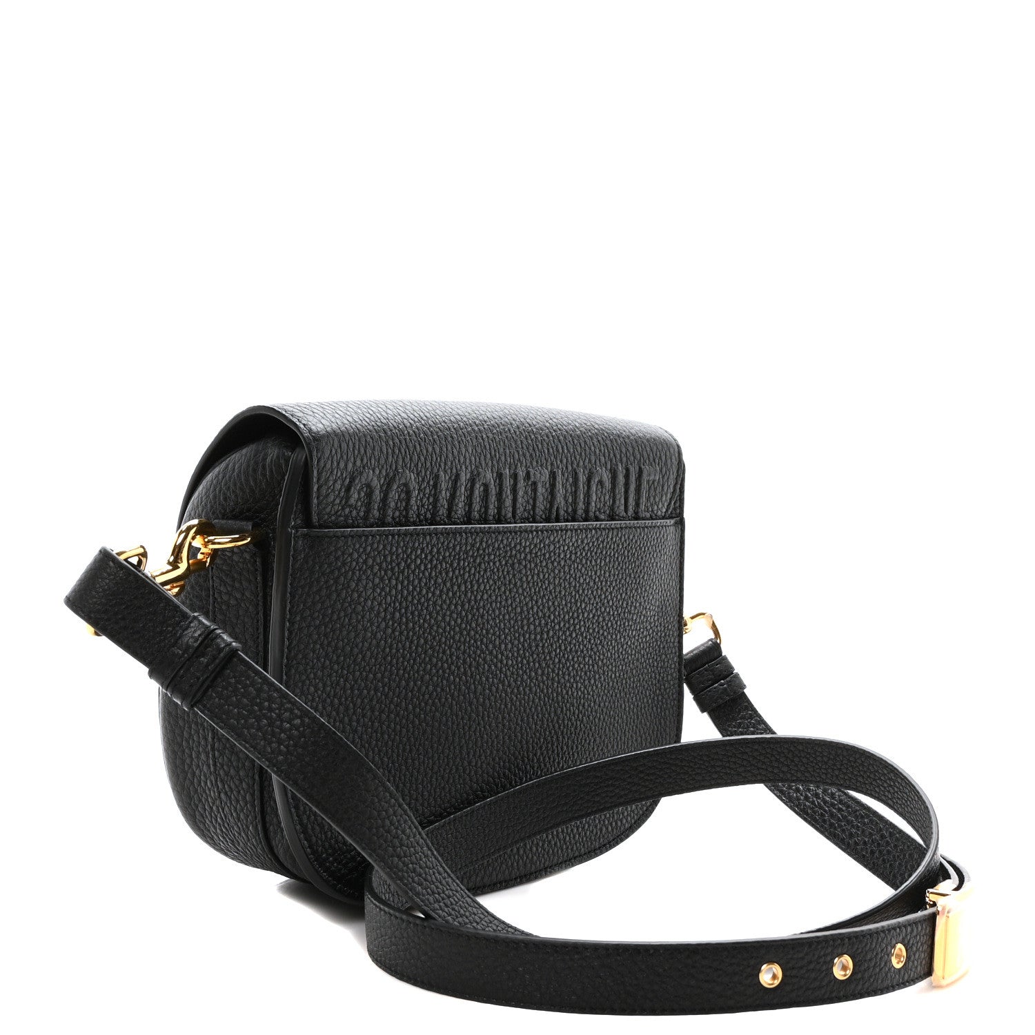 Christian Dior Grained Calfskin Medium Bobby Flap Black 3 of 9