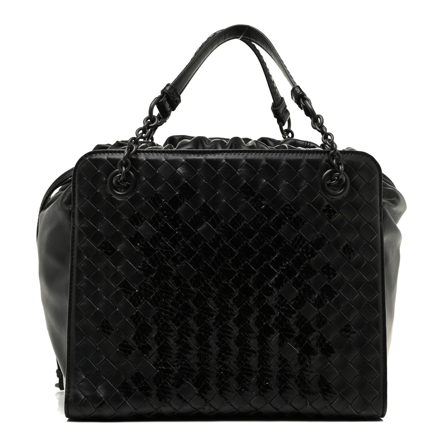 Bottega Veneta Nappa Ayers Intrecciato Small Tote Nero Black 1 of 18
