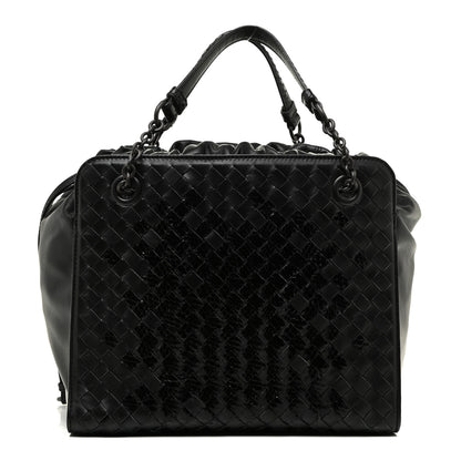 Bottega Veneta Nappa Ayers Intrecciato Small Tote Nero Black 1 of 18