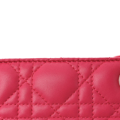 Christian Dior Lambskin Cannage Medium Lady Dior Fuchsia 12 of 15
