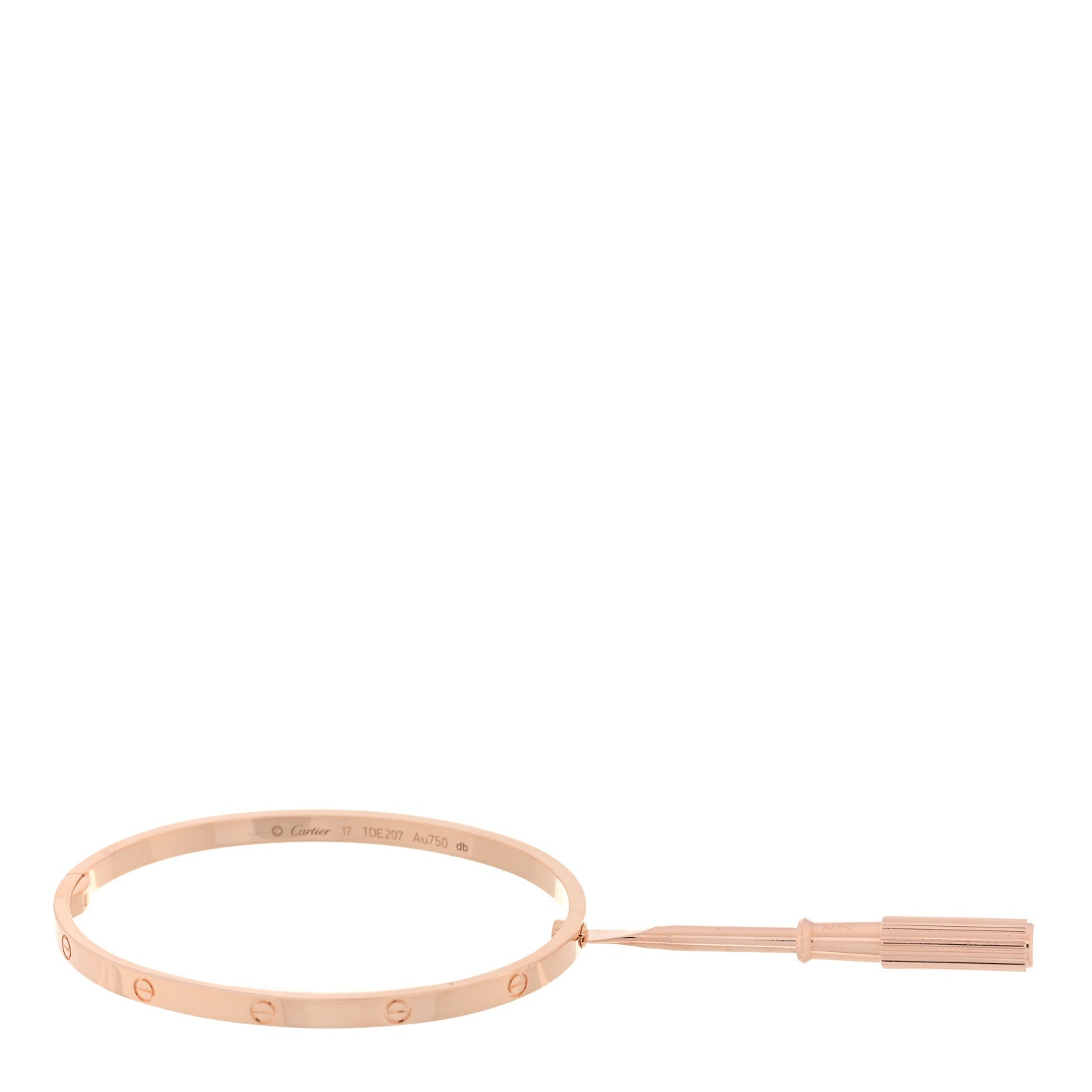 Cartier 18K Pink Gold Small LOVE Bracelet 17 4 of 6