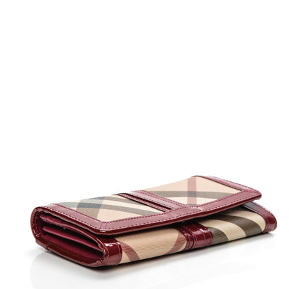 Burberry Supernova Check Penrose Continental Wallet Berry 4 of 7
