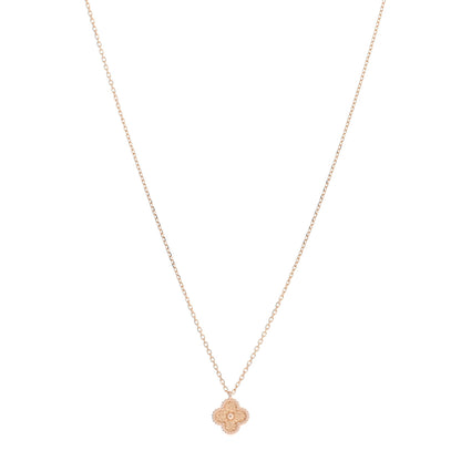 Van Cleef & Arpels 18K Rose Gold Sweet Alhambra Pendant Necklace 1 of 4