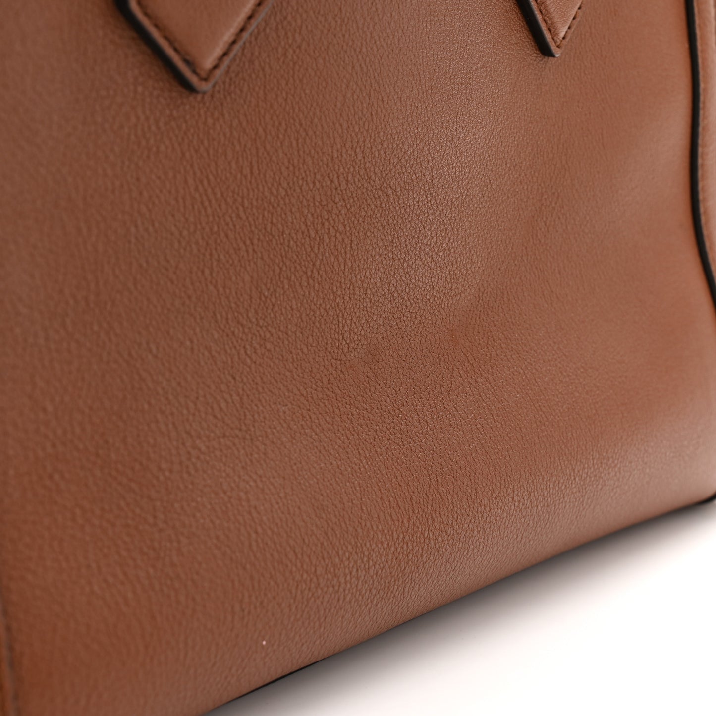 Wonka Grain Calfskin Small Diana Tote Bag Cuir Yellow Fluo
