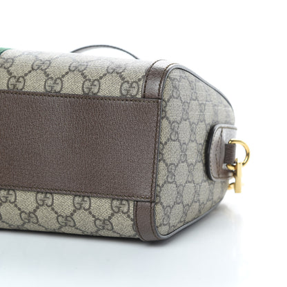 Gucci GG Supreme Monogram Web Medium Ophidia Boston Brown 10 of 10
