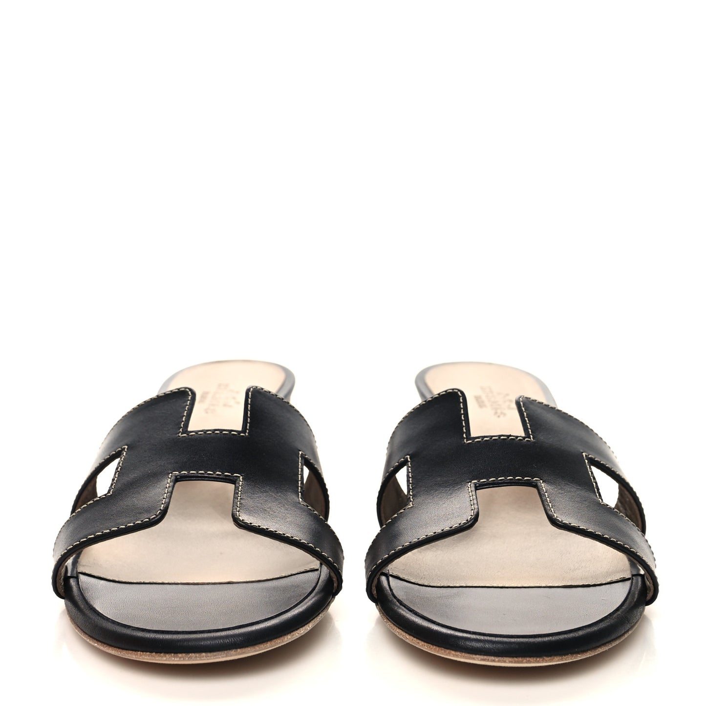 Calfskin Oasis Sandals 37.5 Black