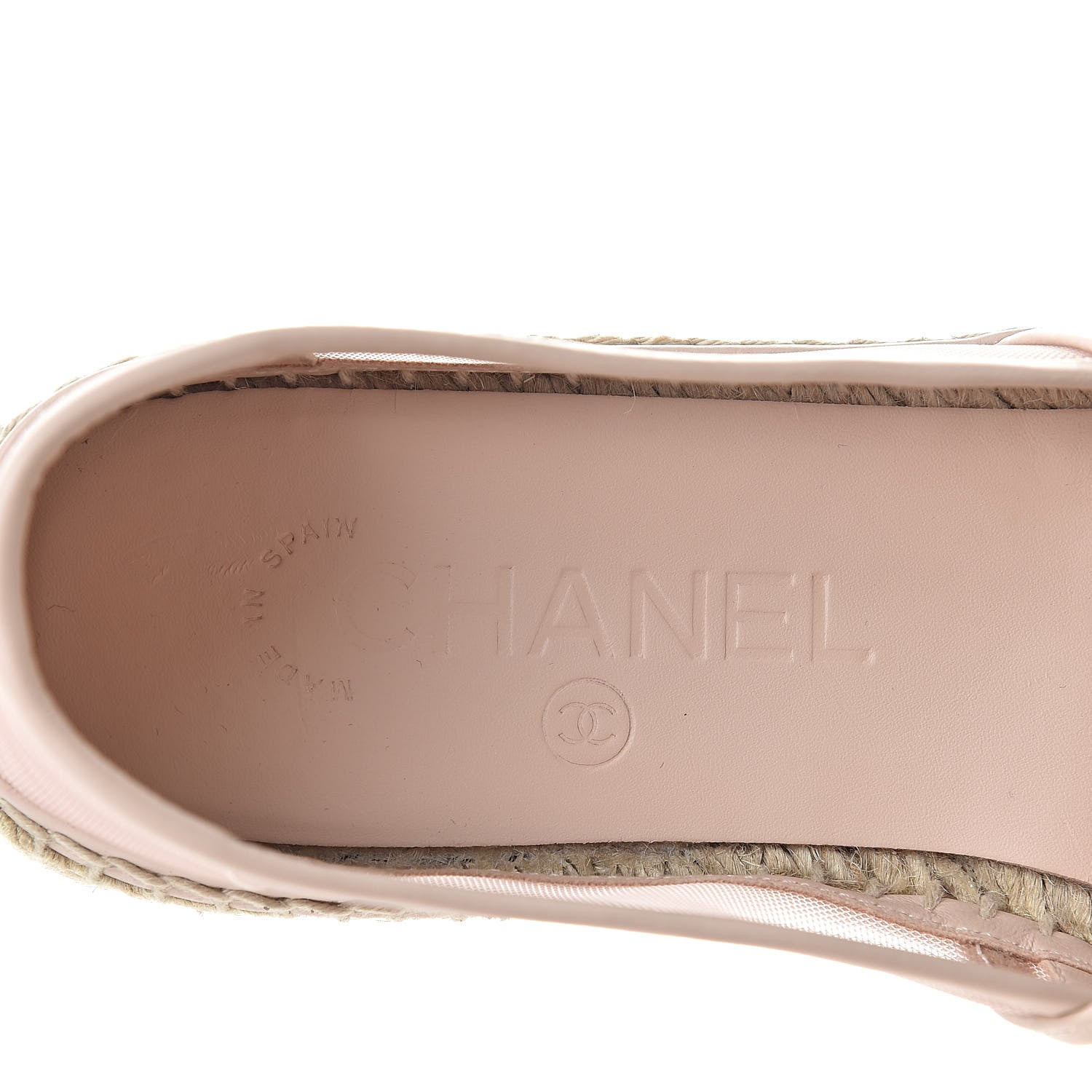 Chanel Mesh Grosgrain CC Espadrilles 36 Pink 9 of 10