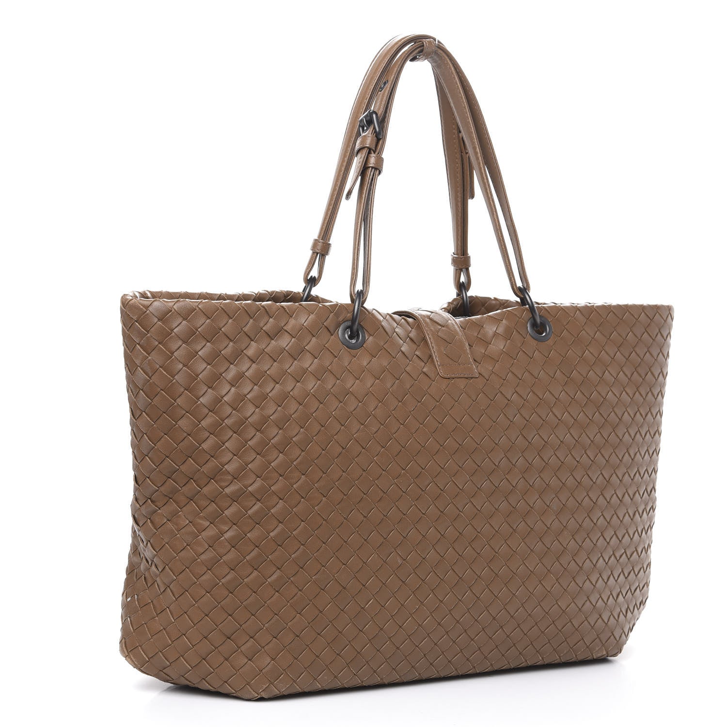 Bottega Veneta Nappa Intrecciato Large Capri Tote Maple 3 of 14