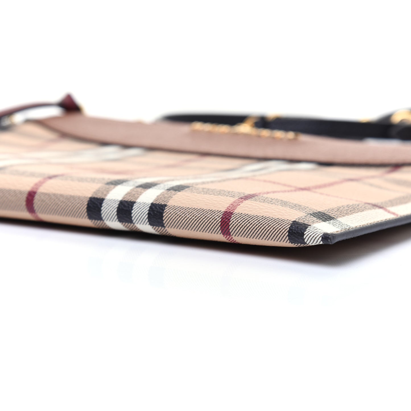Haymarket Check Peyton Crossbody Clutch Bag Toffee