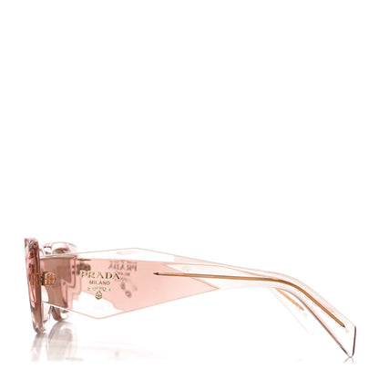 Prada Acetate Symbole Sunglasses SPR 17W Transparent Pink 6 of 12
