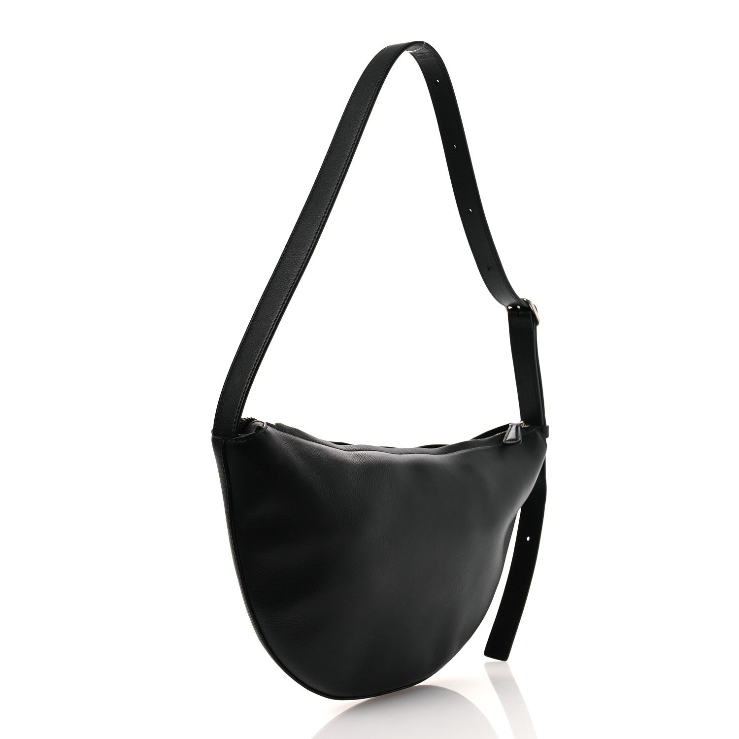 The Row Finely Grained Calfskin Jouvette Bag Black 3 of 11