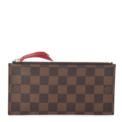 Louis Vuitton Damier Ebene Felicie Chain Wallet Zippered Insert 1 of 6