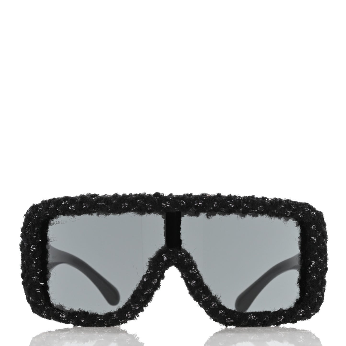 Tweed Shield Sunglasses 71367 Black