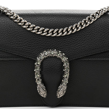 Gucci Pebbled Calfskin Small Dionysus Shoulder Bag Black 9 of 11