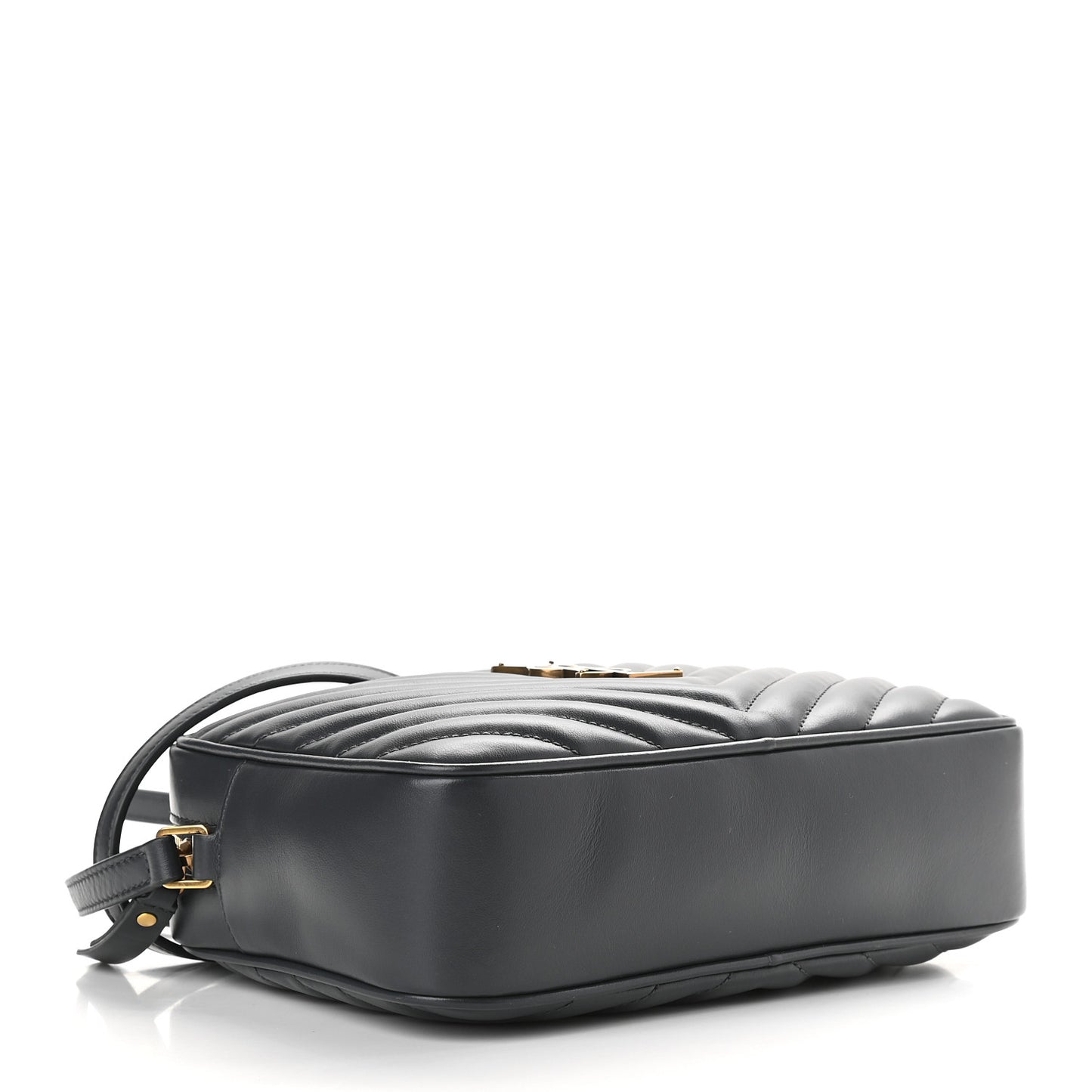 Calfskin Matelasse Monogram Lou Camera Bag Grey