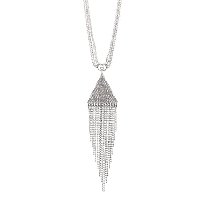 Gucci Crystal Double G Fringe Pendant Necklace 1 of 7