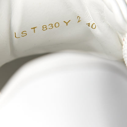 Valentino Garavani Calfskin Mens Rockstud Open Sneakers 40 White Goldfish 8 of 9