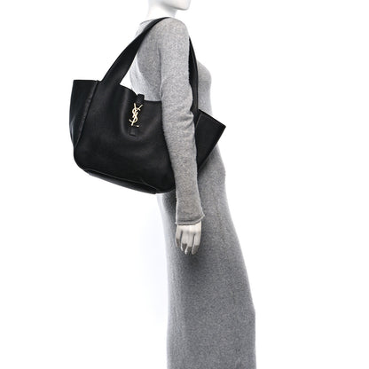 Saint Laurent Grained Deerskin Bea Tote Black 2 of 10