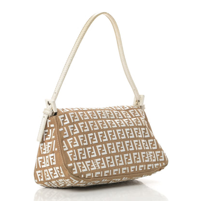 Fendi Zucchino Embellished Mini Mama Baguette Beige 3 of 21