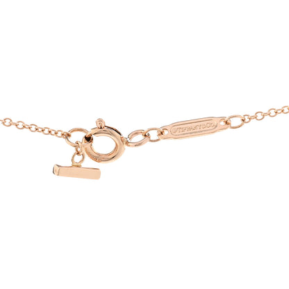 Tiffany 18K Rose Gold Small T Smile Pendant Necklace 4 of 4