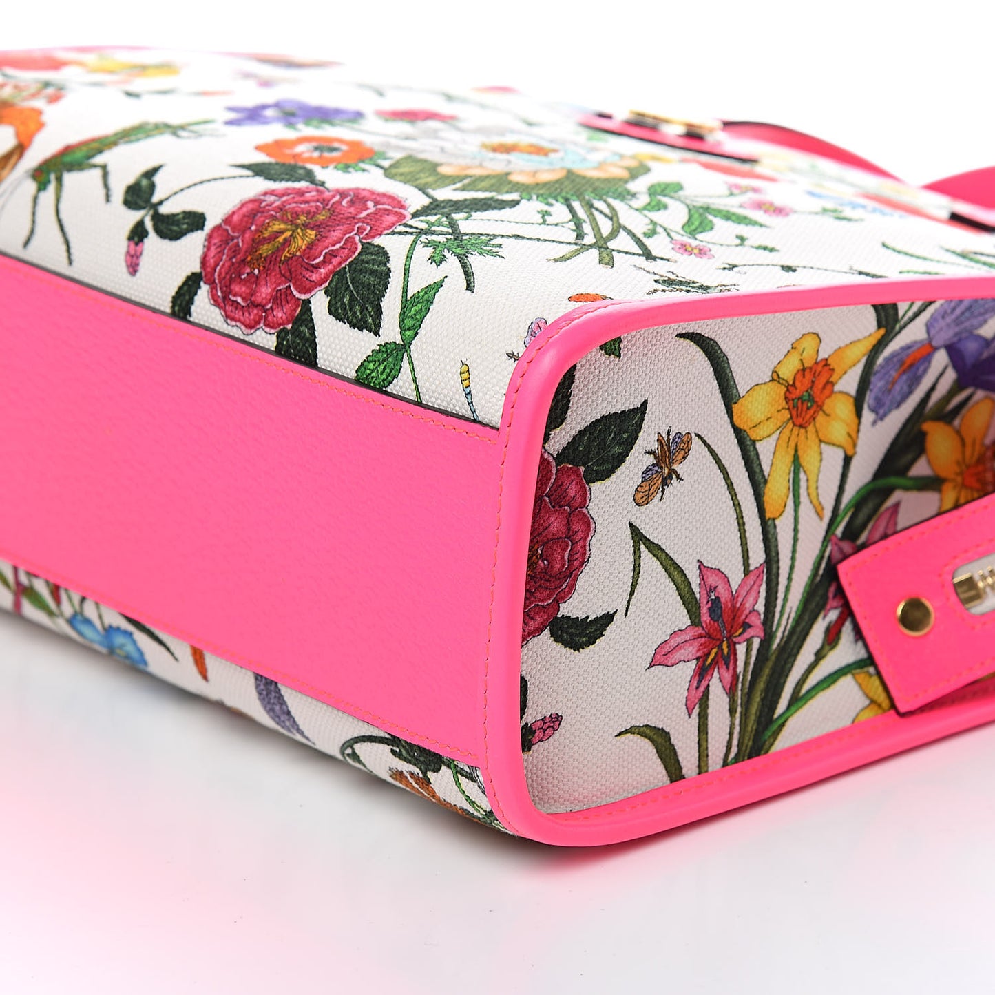 Canvas Medium Flora Tote Fuchsia
