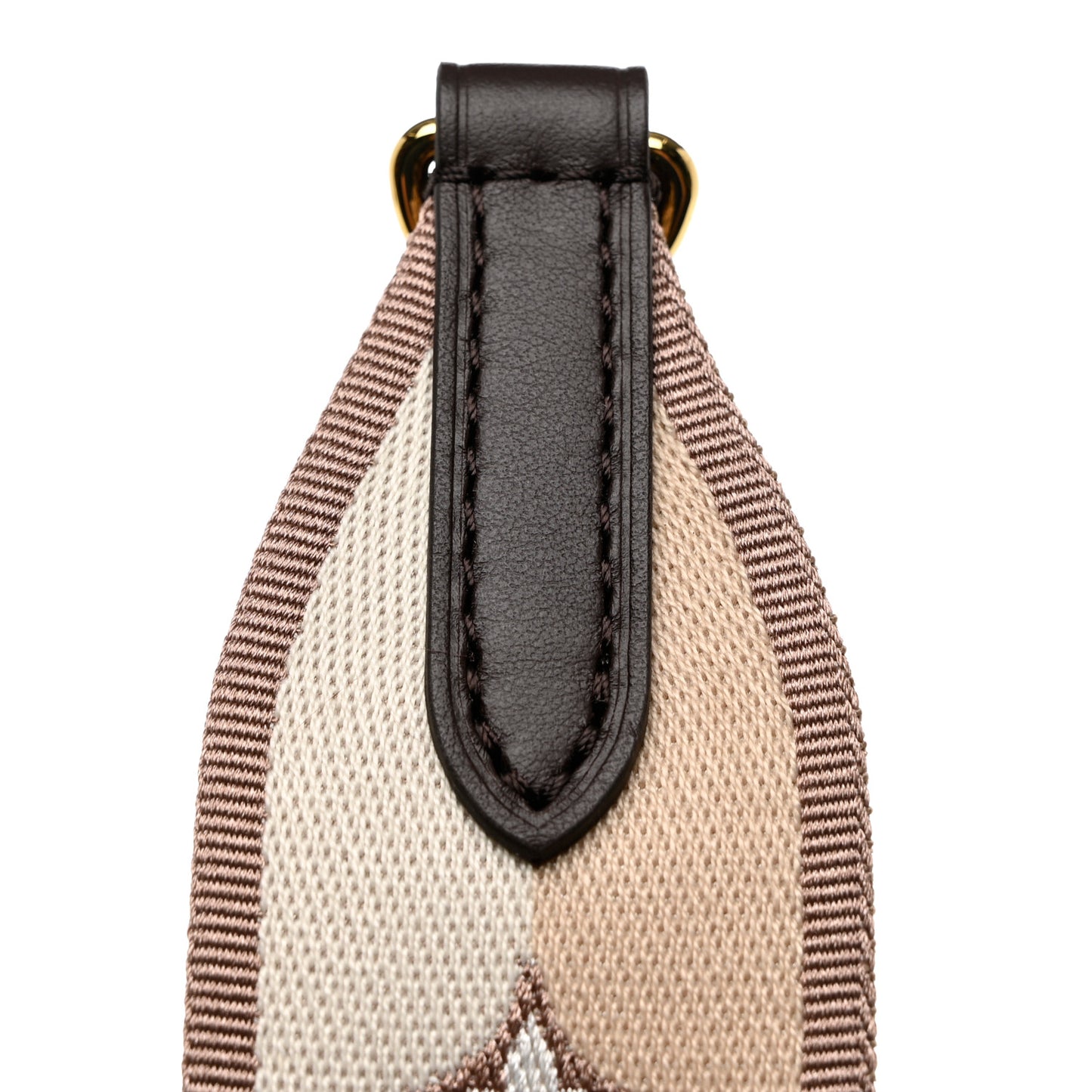 Jacquard Speedy Bandouliere 20 Shoulder Strap Beige Brown