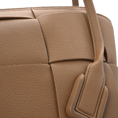 Bottega Veneta Grained Calfskin Maxi Intrecciato Arco 33 Caramel 11 of 12