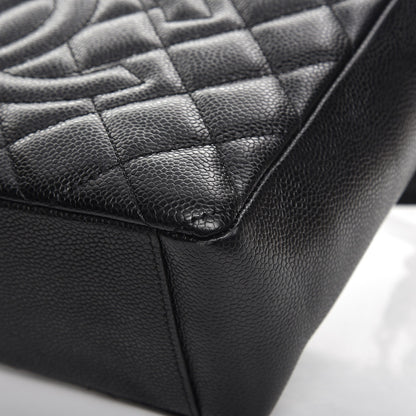 Chanel Caviar Quilted Petit Shopping Tote PST Black 9 of 13
