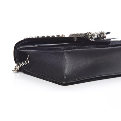 Gucci Velvet Crystal Super Mini Dionysus Shoulder Bag Black 5 of 8