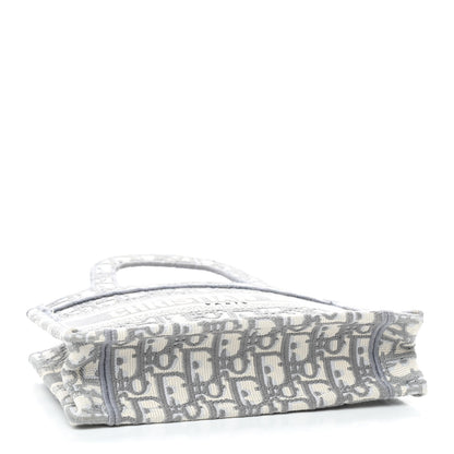 Christian Dior Oblique Mini Book Tote Grey Multicolor 4 of 10