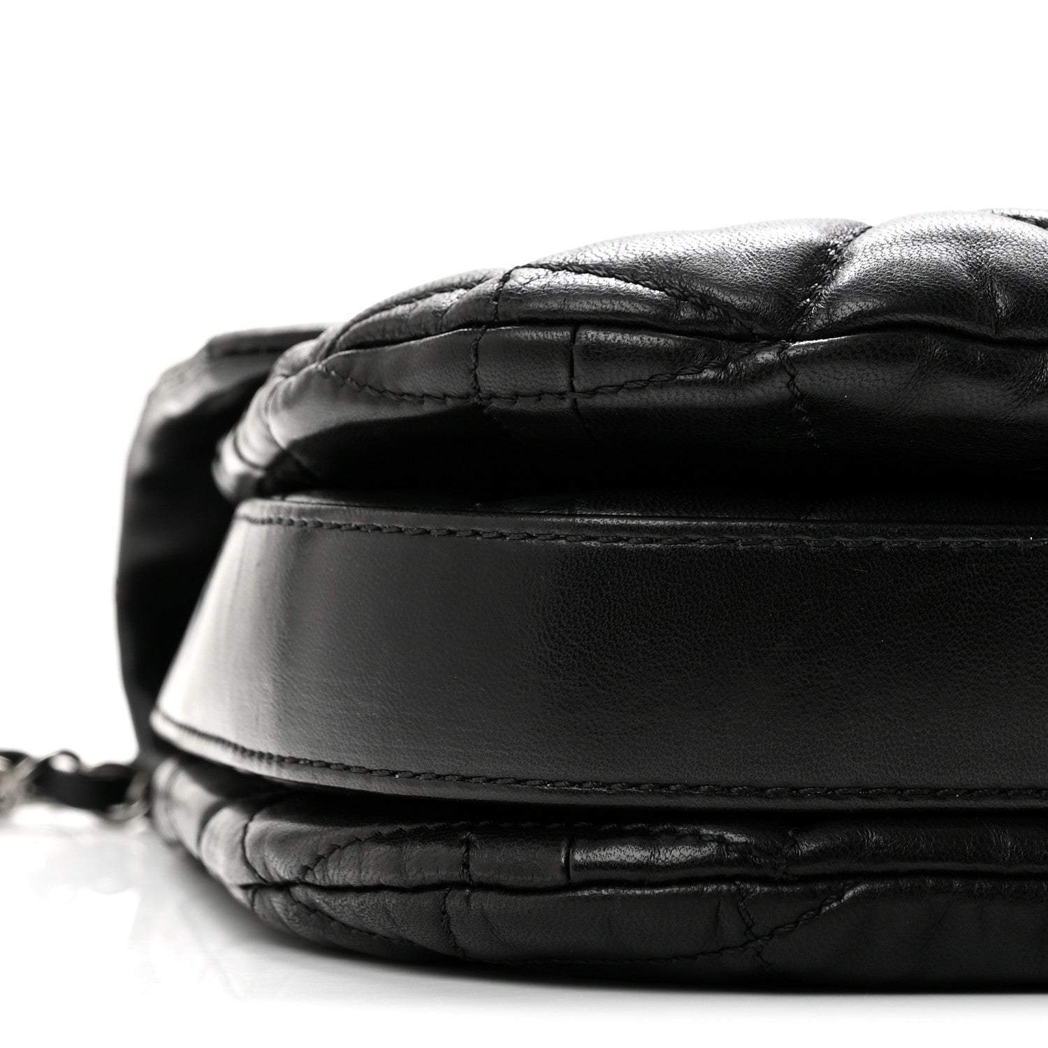 Chanel Lambskin Quilted Large Chanel 3 Flap Black 9 of 14