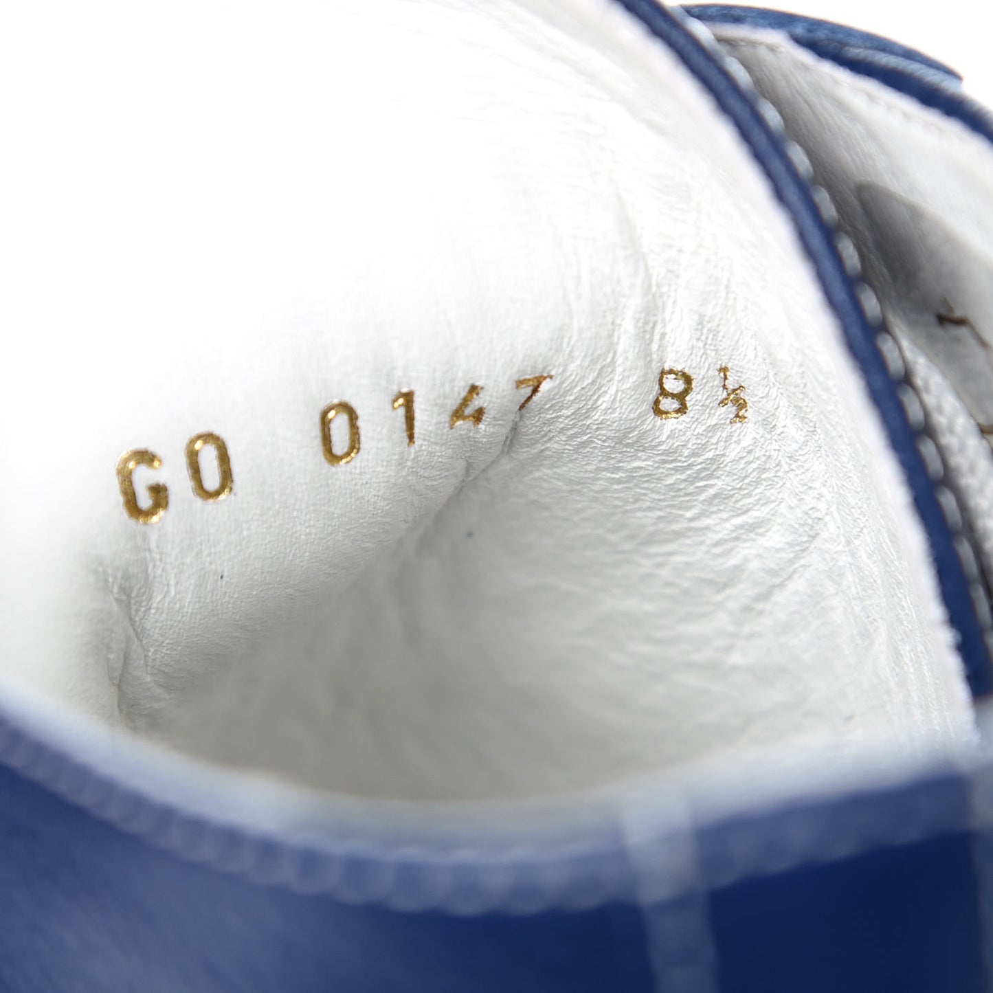 Calfskin Tattoo Sneaker Boots 8.5 Blue