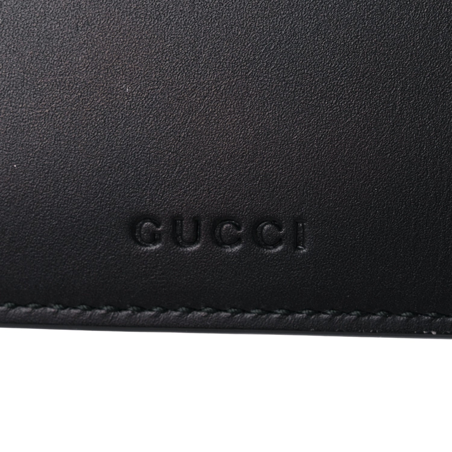 Gucci Calfskin GucciGhost Life is Gucci Zip Pouch Black 10 of 13