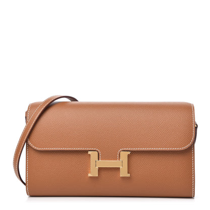 Hermes Epsom Constance Long Wallet To Go Gold 1 of 10