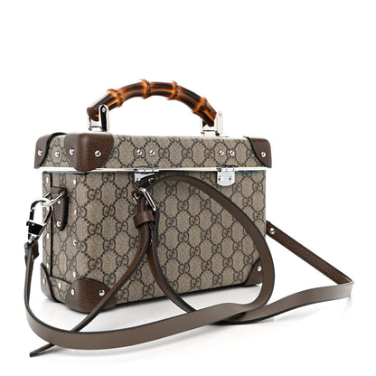 Gucci GG Supreme Monogram Globe-Trotter Beauty Case Brown 4 of 14