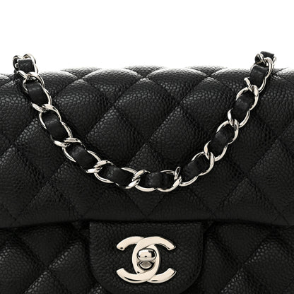 Chanel Caviar Quilted Mini Square Flap Black 8 of 11