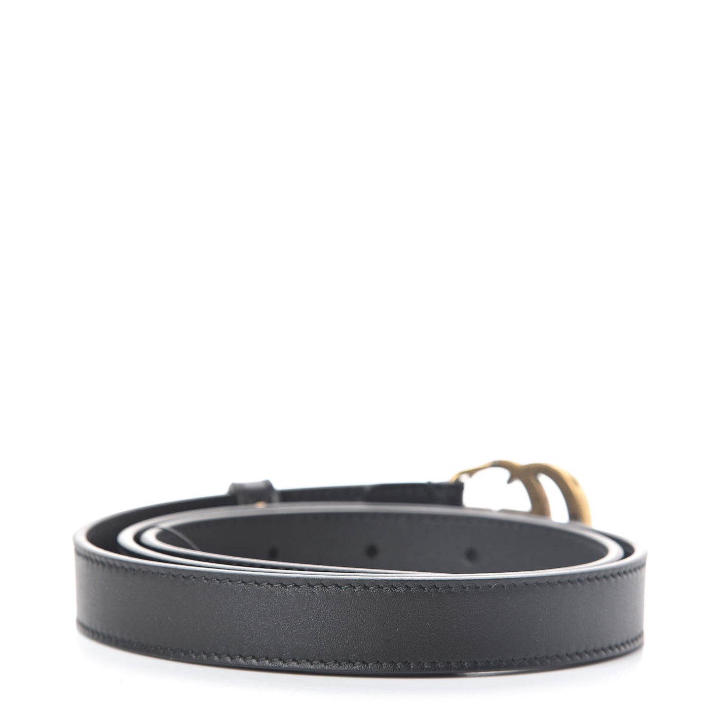 Calfskin Double G 20mm Belt 80 32 Black