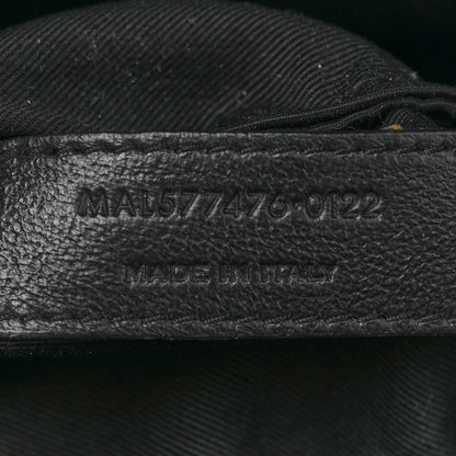 Saint Laurent Lambskin Quilted Small Loulou Puffer Monogram Chain Satchel Black 7 of 11