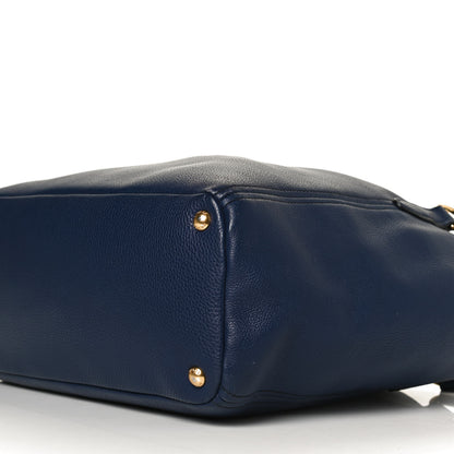 Prada Vitello Daino Side Pocket Tote Inchiostro 10 of 12