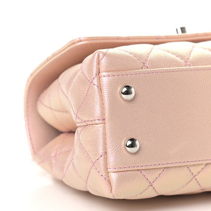Chanel Iridescent Caviar Quilted Mini Coco Handle Flap Pink 7 of 9