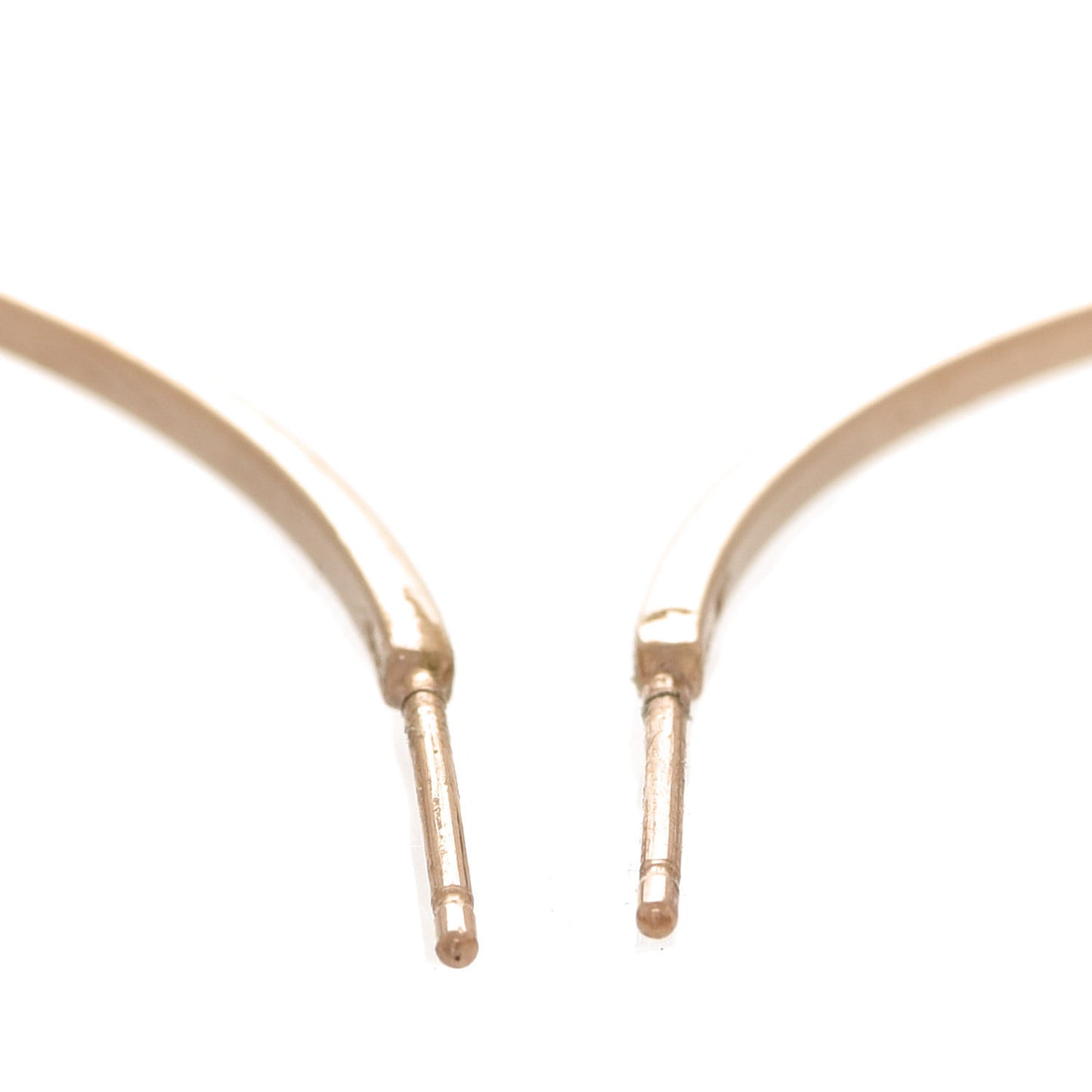 Crystal Logo Hoop Earrings Gold