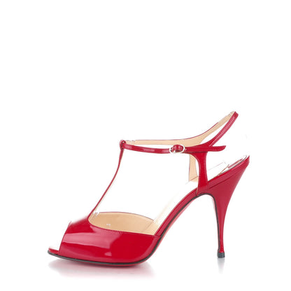 Christian Louboutin Patent Ernesta 100 Pumps 36 Red 1 of 7
