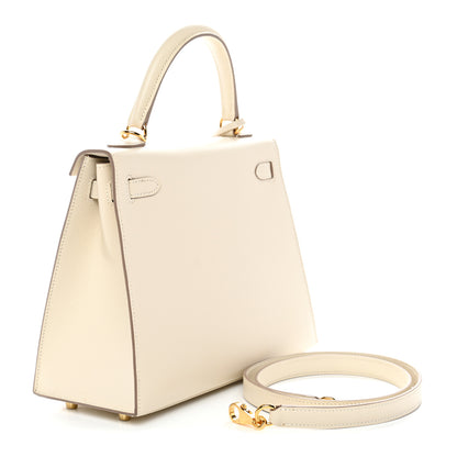 Hermes Epsom Kelly Sellier 25 Craie 3 of 11