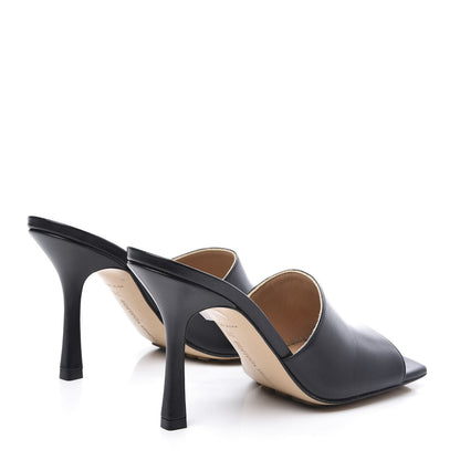 Bottega Veneta Lambskin Stretch Mule Sandals 38 Black 4 of 10