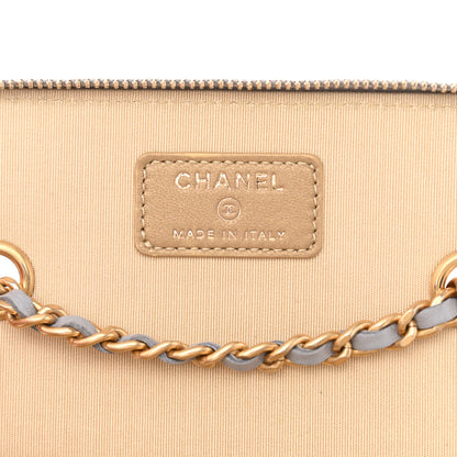 Chanel Lambskin Quilted Small Pearl Crush Vanity Case With Chain Grey 6 of 11