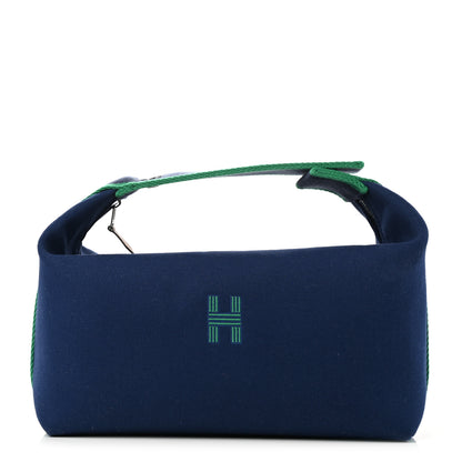 Hermes Canvas Large Bride-A-Brac Pouch Marine 1 of 7