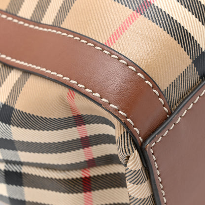 Burberry Vintage Check Calfskin Kane Tote Bag Beige Brown 14 of 18