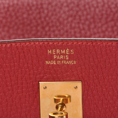 Hermes Ardennes Birkin 40 Rouge Vif 8 of 33
