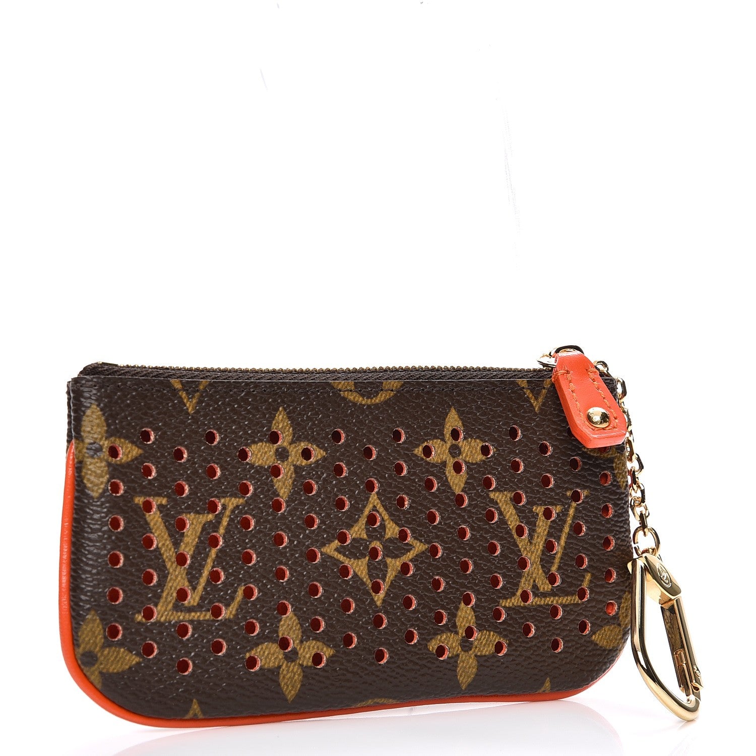 Louis Vuitton Monogram Perforated Key Pouch Orange 3 of 8