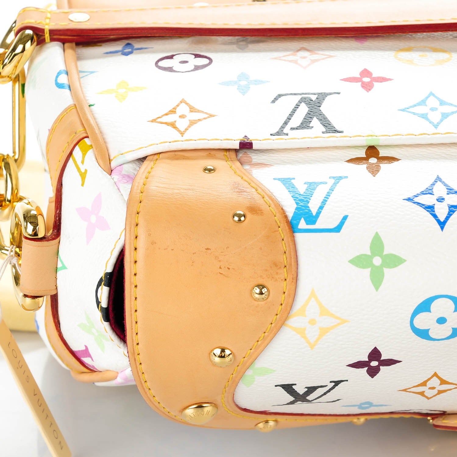 Louis Vuitton Monogram Multicolor Beverly MM White 8 of 10